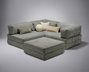 Atelier Del Sofa Kanyon - Sofá-Cama Esquinero Gris Claro